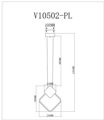 Изображение товара Подвесной светодиодный светильник Moderli Store V10502-PL для современного интерьера