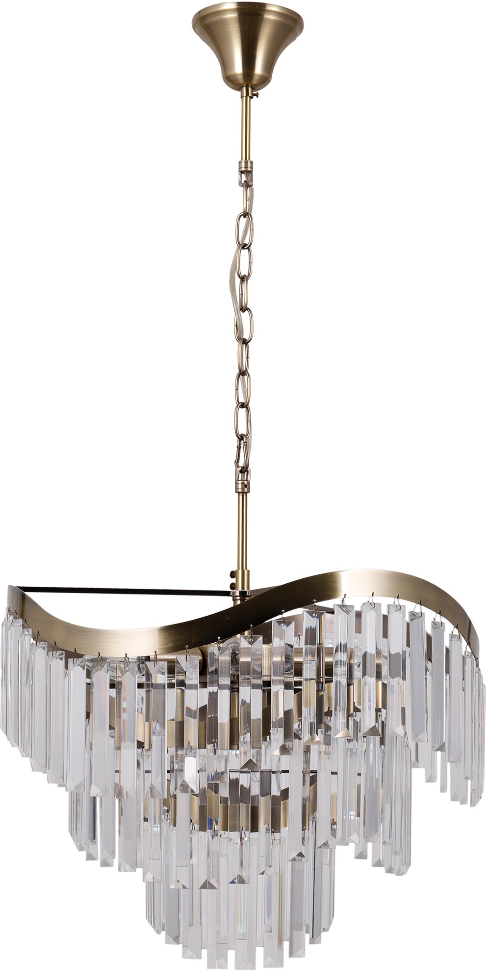 Изображение товара Подвесная хрустальная люстра Moderli Wave V10768-8P стиль модерн арт-деко