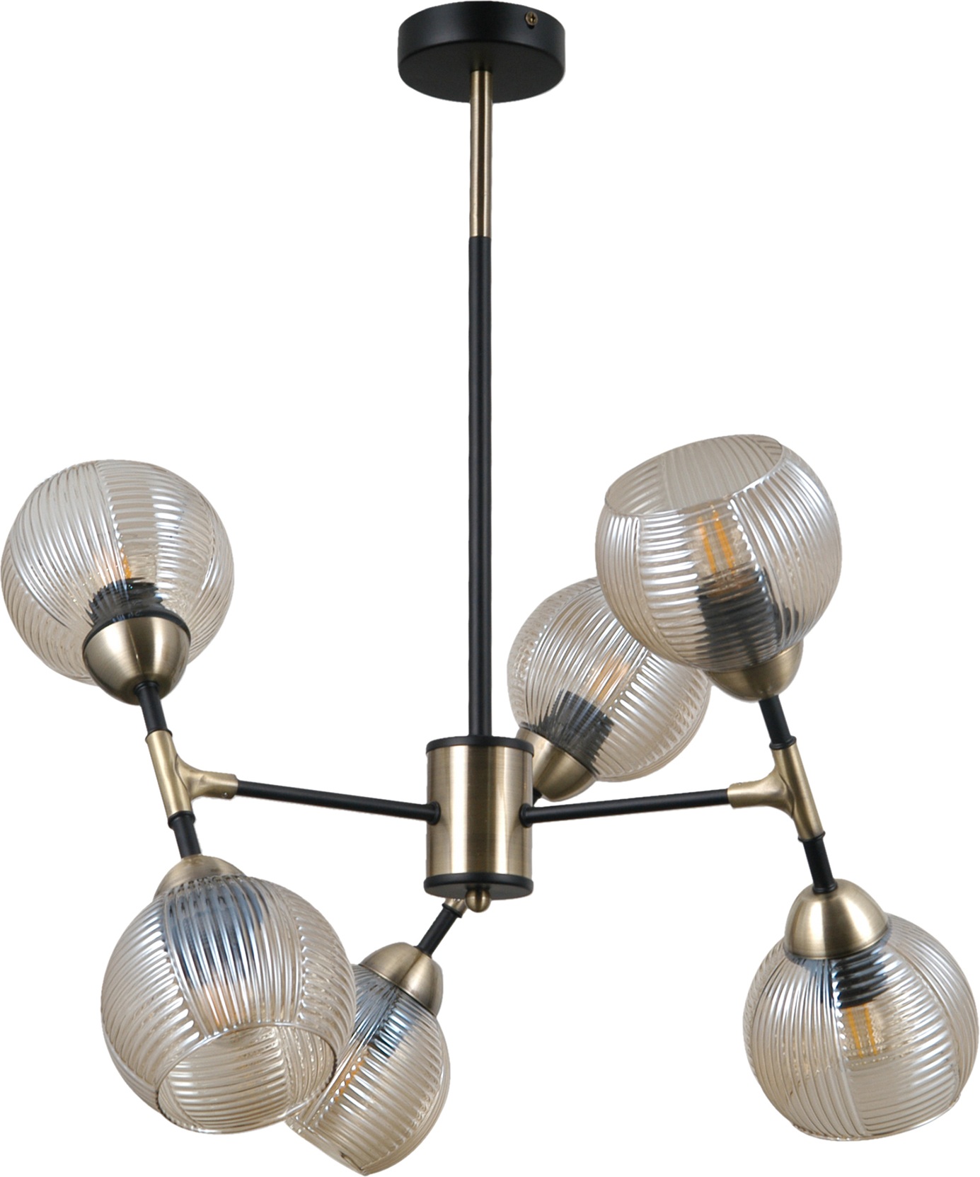 Изображение товара Потолочная люстра на штанге Moderli Arty V10804-6P в форме шара