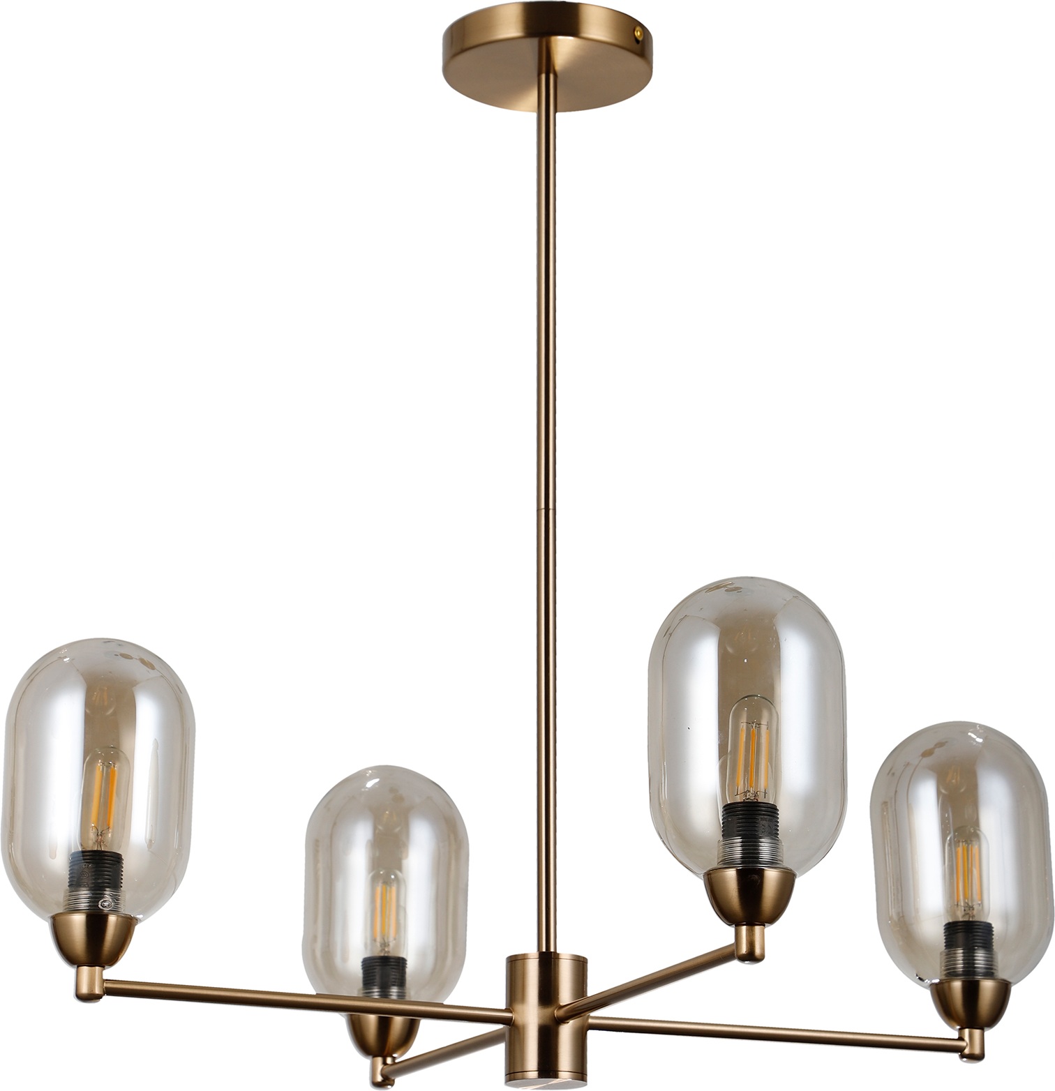 Изображение товара Потолочная люстра на штанге Moderli Gracy V10846-4P 4 плафона золото