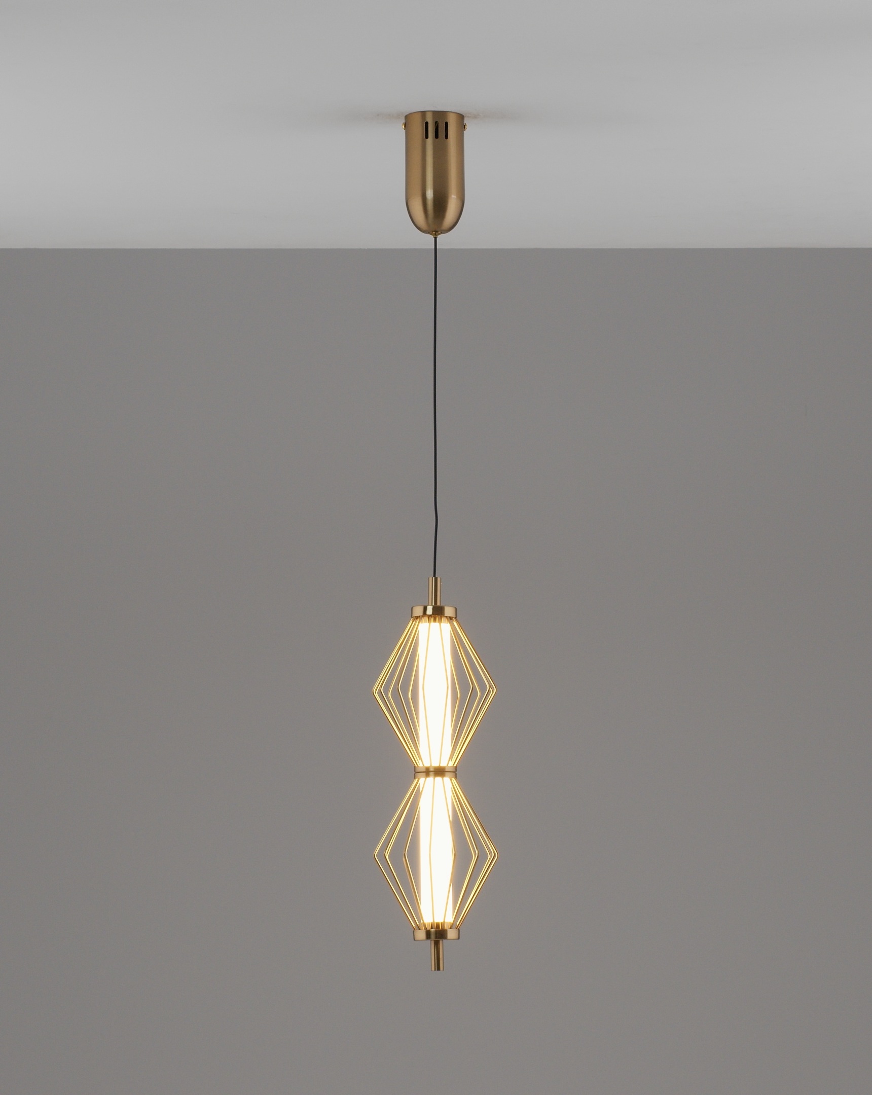 Изображение товара Подвесной светильник светодиодный Moderli Eloise V11355-PL стиль модерн золото 2 плафона