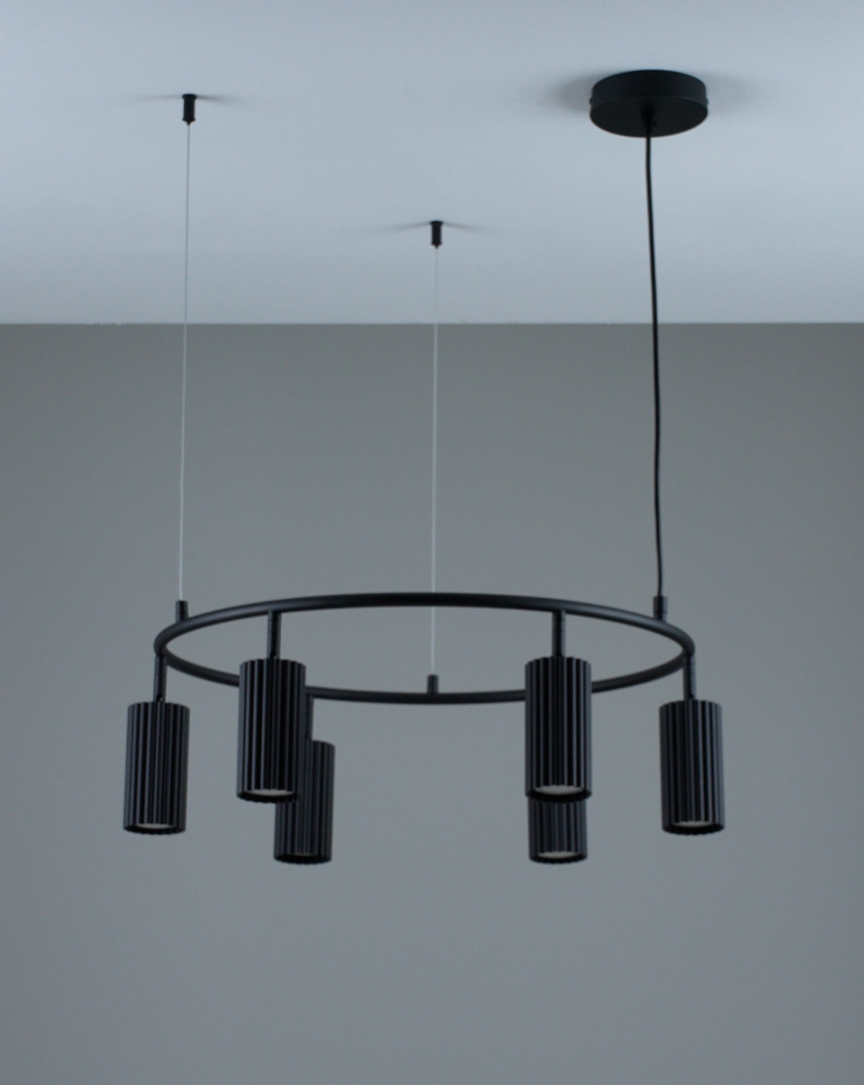 Изображение товара Подвесная люстра кольцо Moderli Cora V11601-6P современная с 6 галогенными лампами