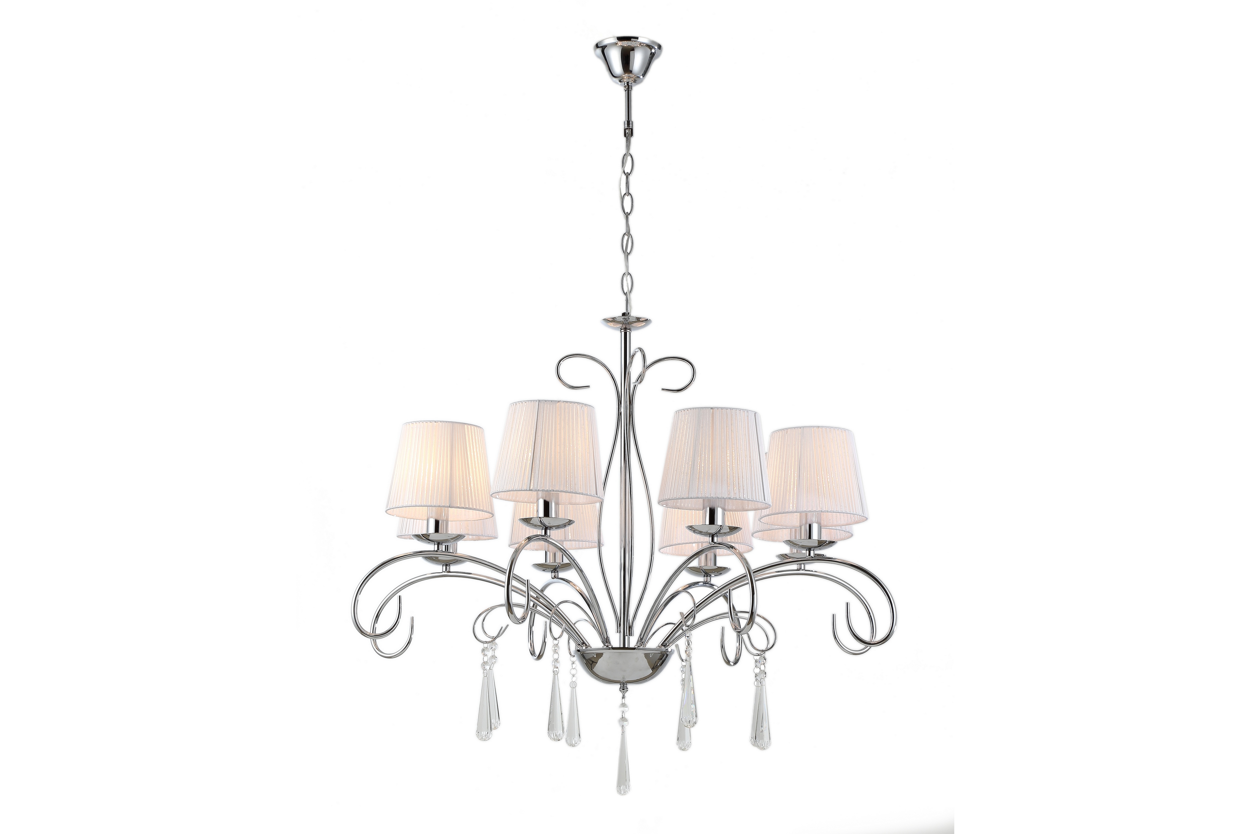 Изображение товара Подвесная люстра Moderli Aramco V2602-8P классическая тканевая 8 ламп