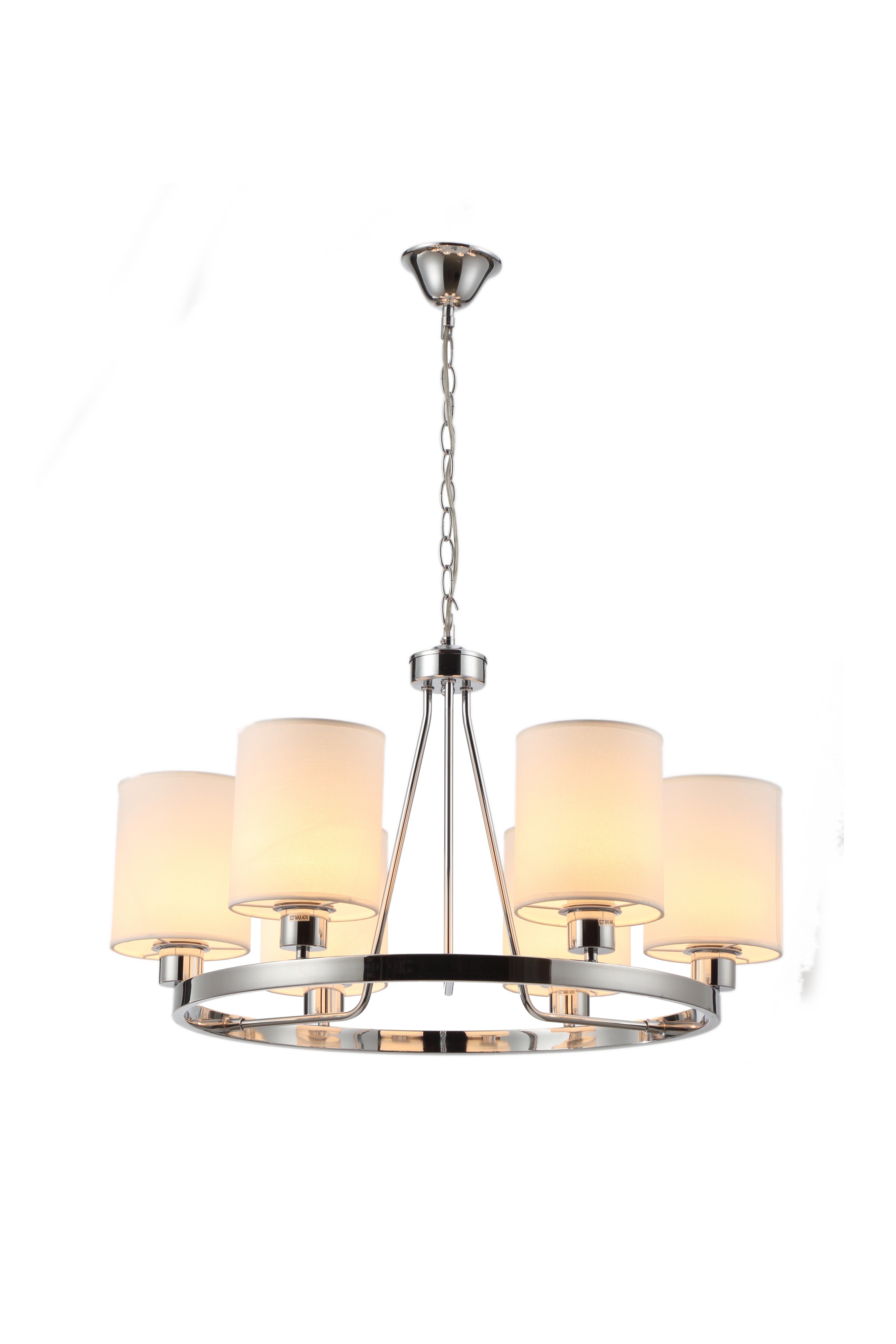 Изображение товара Подвесная люстра Moderli Viola V2682-6P в стиле модерн, кубическая форма, 6 абажуров