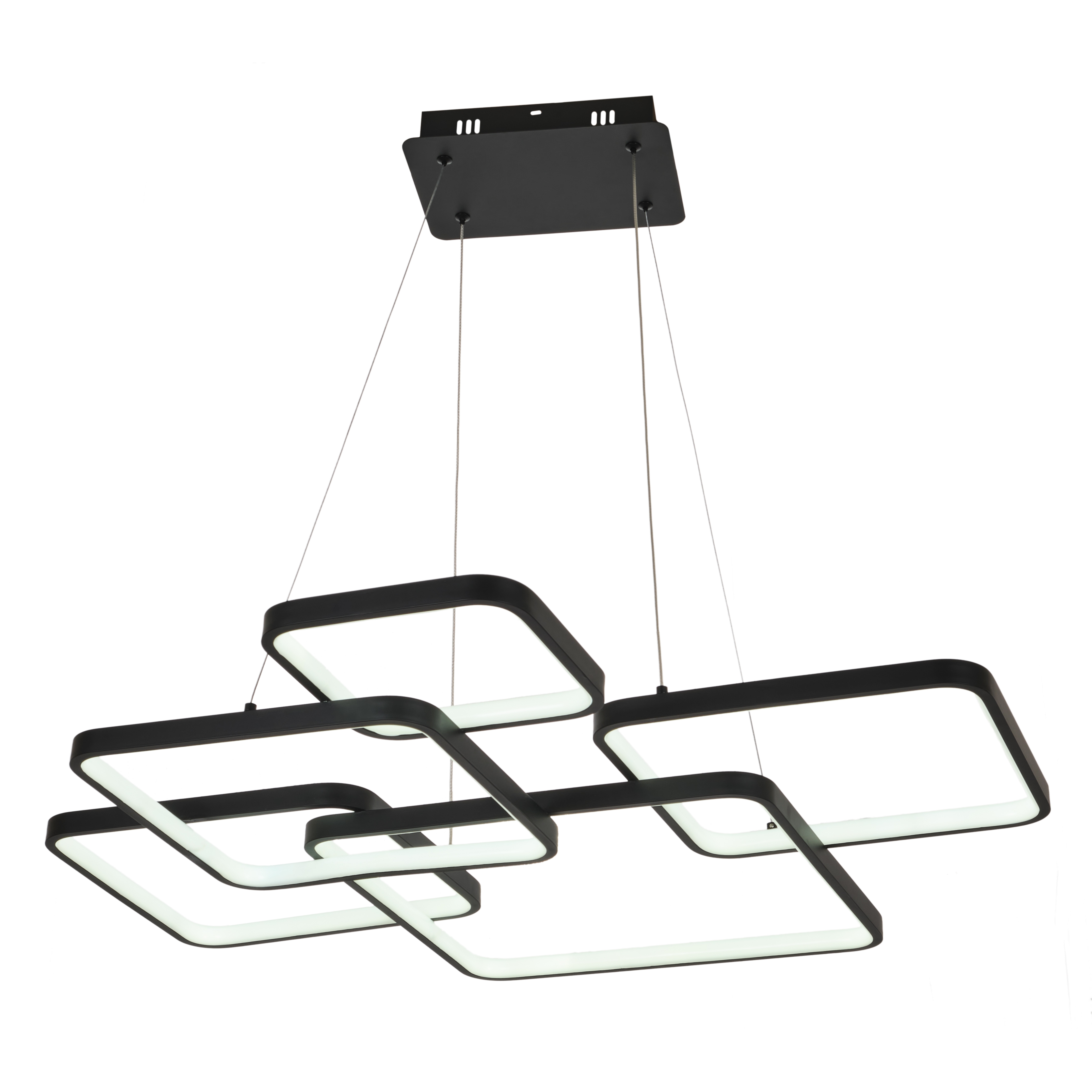 Изображение товара Подвесная светодиодная люстра MyFar Victory MR1133-PL 80W черная стиль хай-Тек