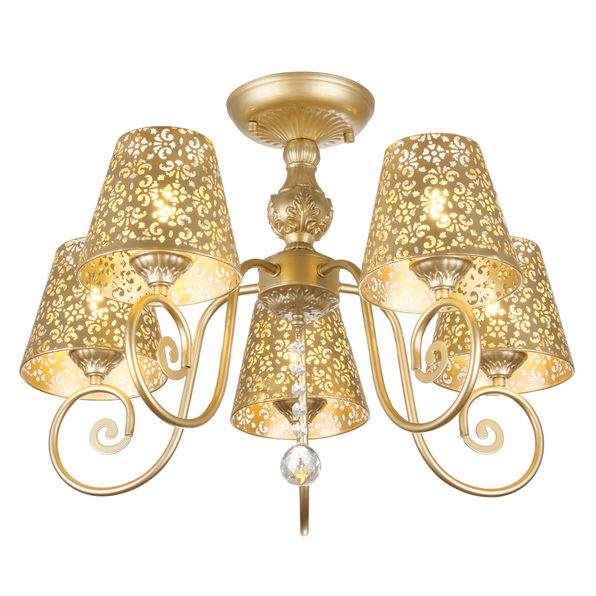 Изображение товара Потолочная люстра MyFar Luna MR1314-5C с подвесками