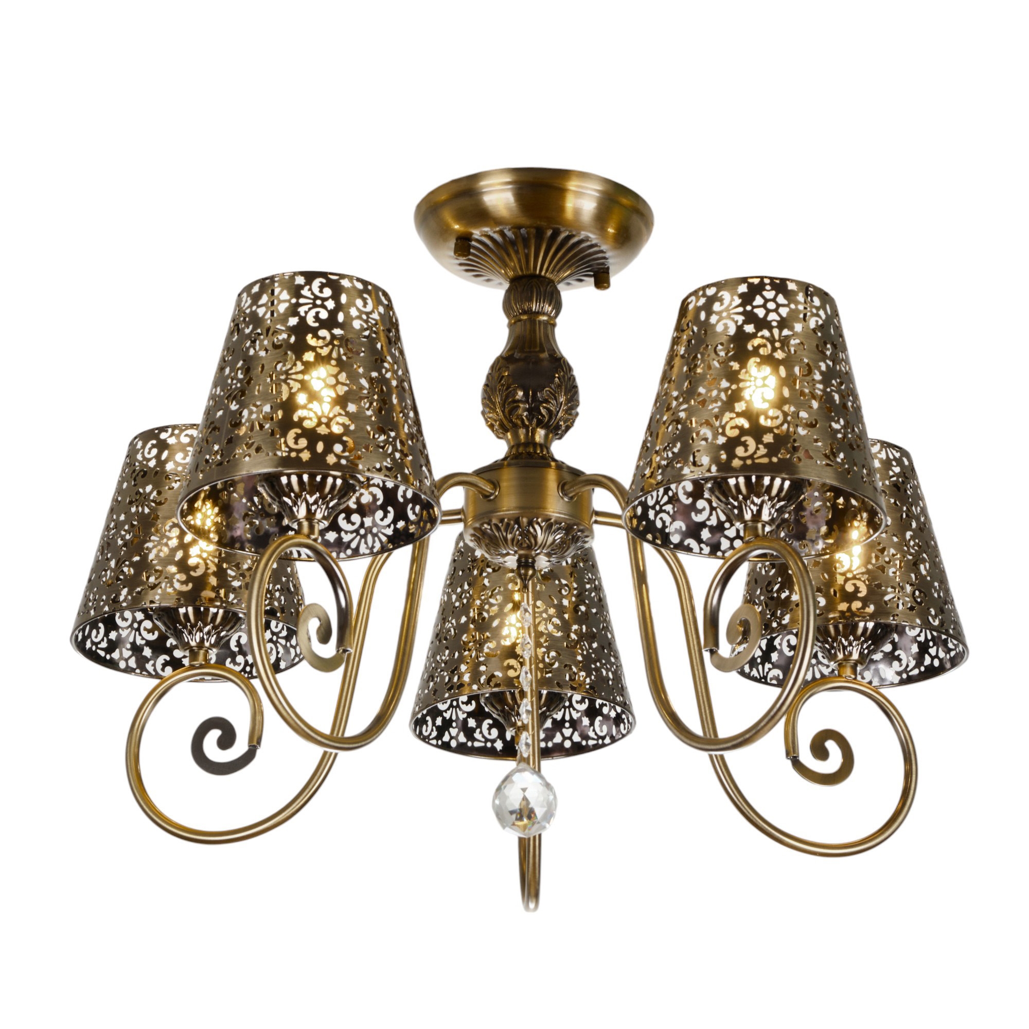 Изображение товара Потолочная люстра MyFar Luna MR1315-5C с подвесками