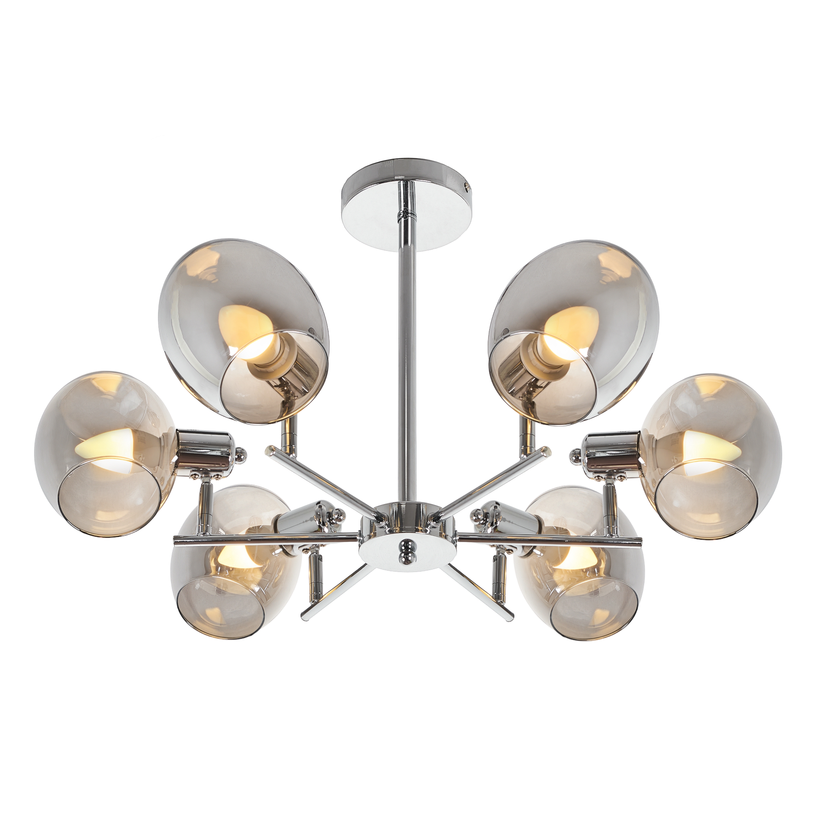 Изображение товара Потолочная люстра на штанге MyFar Diana MR1641-6C для современного интерьера