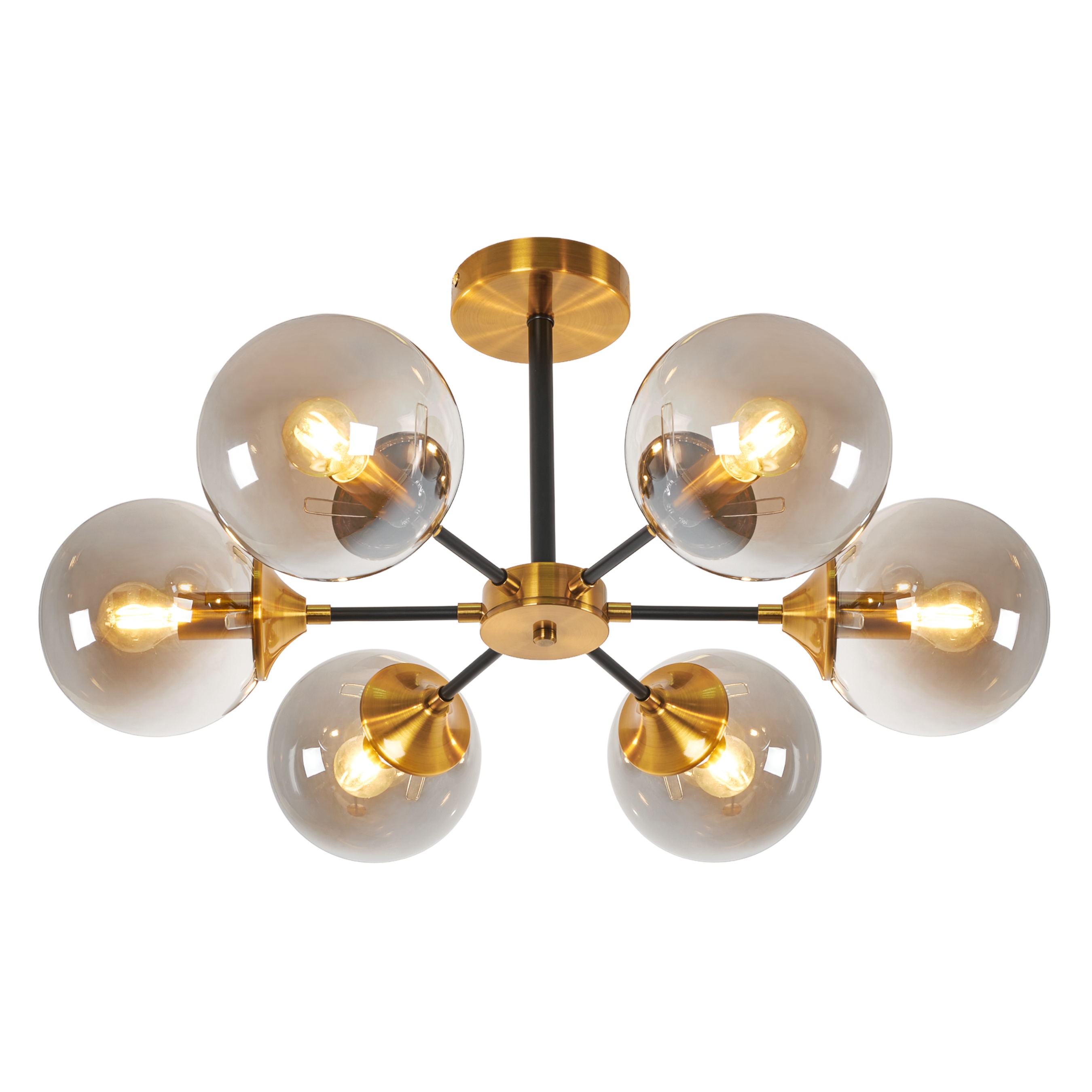 Изображение товара Потолочная люстра на штанге MyFar Fisher MR1741-6C