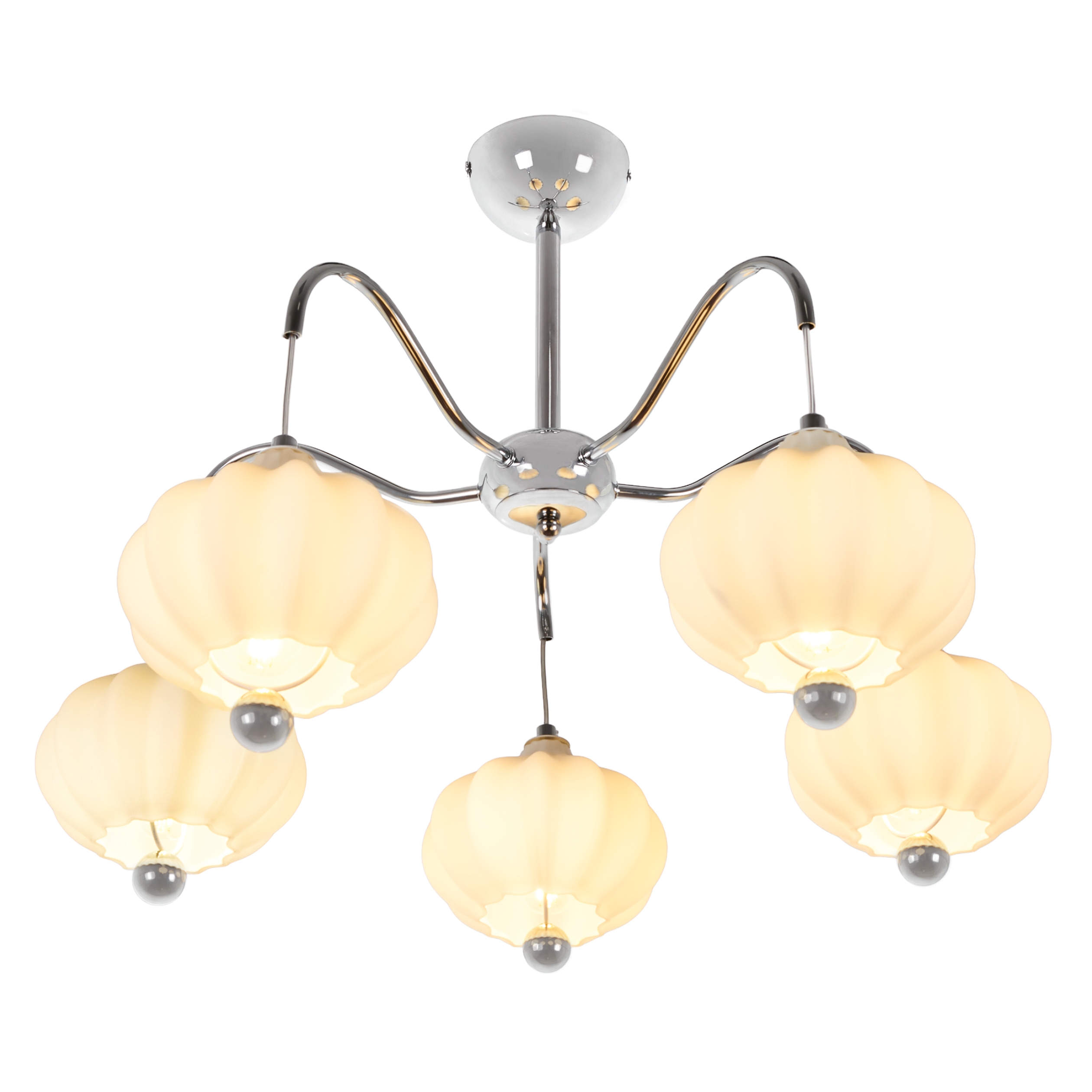 Изображение товара Современная потолочная люстра MyFar Katrin MR1811-5C на штанге для гостиной и спальни