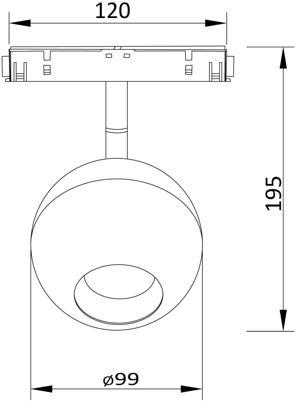 Тр 028. Трековый светильник Maytoni Ball tr028-2-15w3k-w. Maytoni Ball tr028-2-15w4k-b.