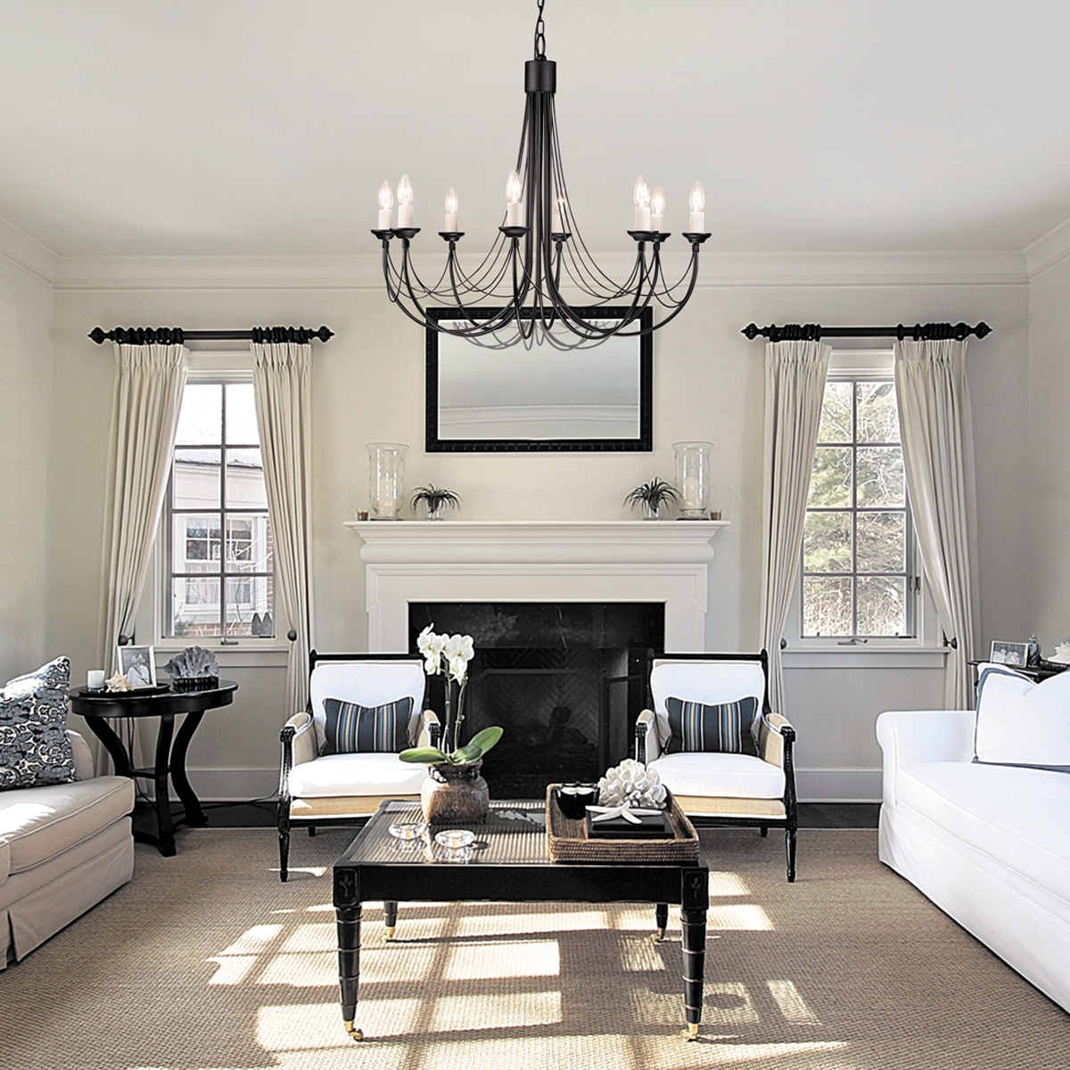 Изображение товара Подвесная люстра Elstead Carisbrooke CB8-BLACK