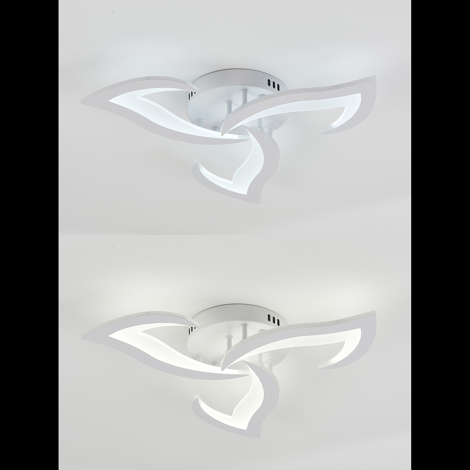 Изображение товара Потолочная LED люстра с пультом Natali Kovaltseva Simply LED LAMPS 81401 белая 60W