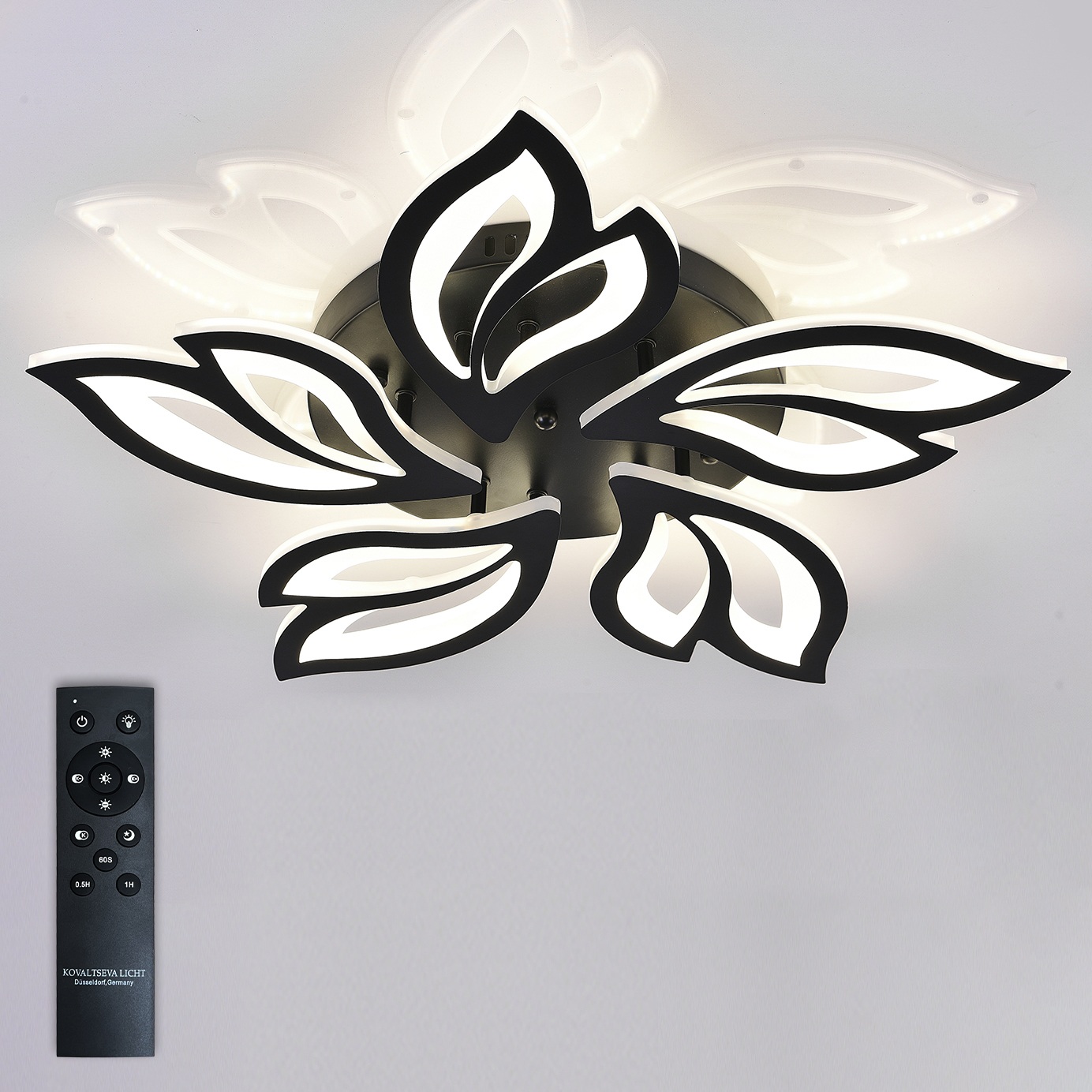 Изображение товара Потолочная светодиодная люстра с пультом регулировкой цвета и яркости