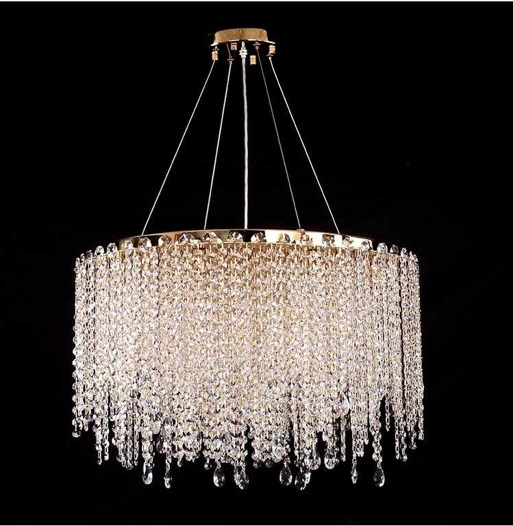 Изображение товара Подвесная люстра хрустальная Newport 10900 10918/C gold new модерн 18 ламп