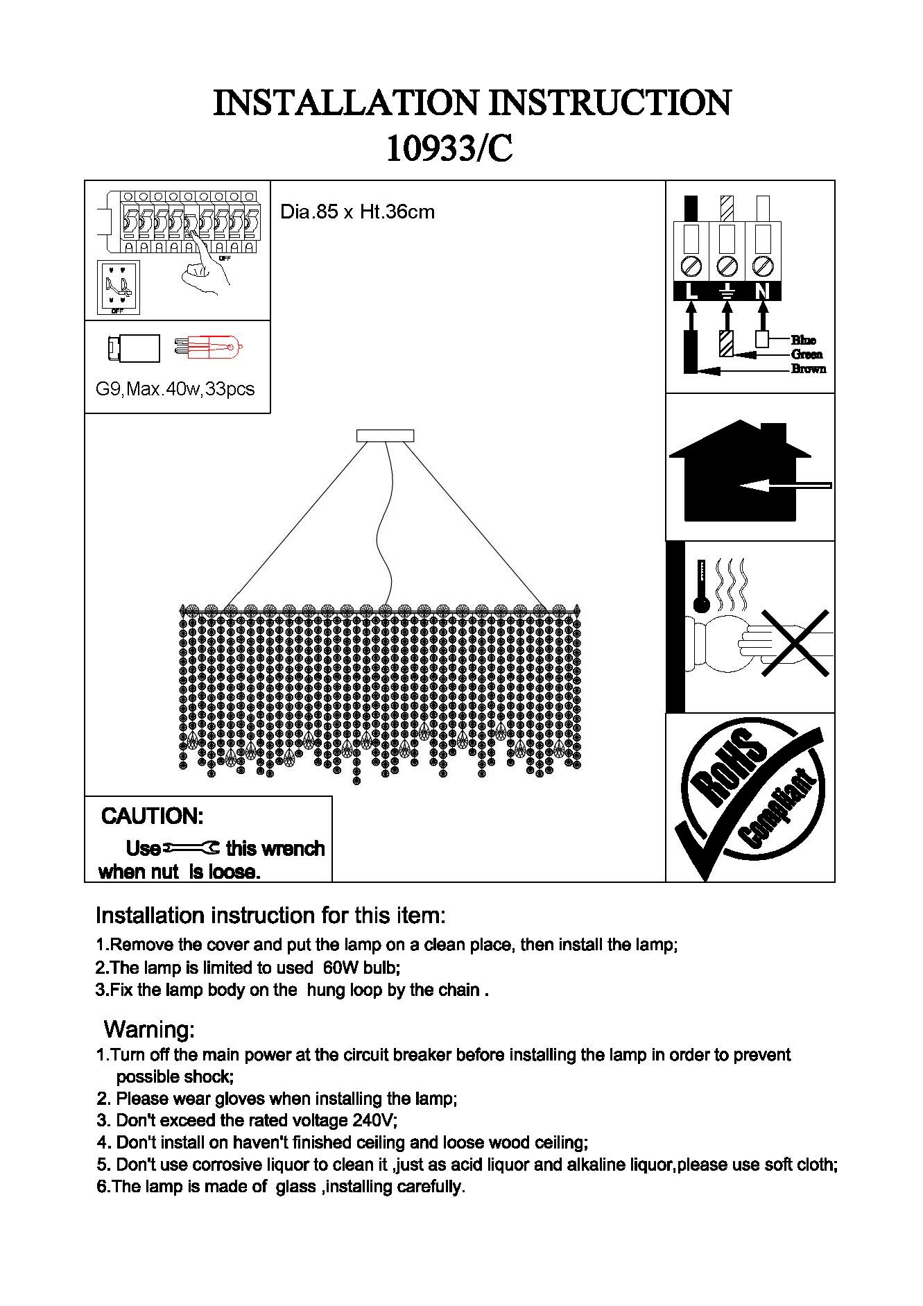 Изображение товара Подвесная люстра хрустальная Newport 10900 10933/C