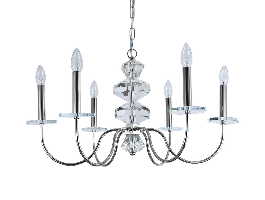 Изображение товара Подвесная люстра свеча Newport 3870 3876/С nickel