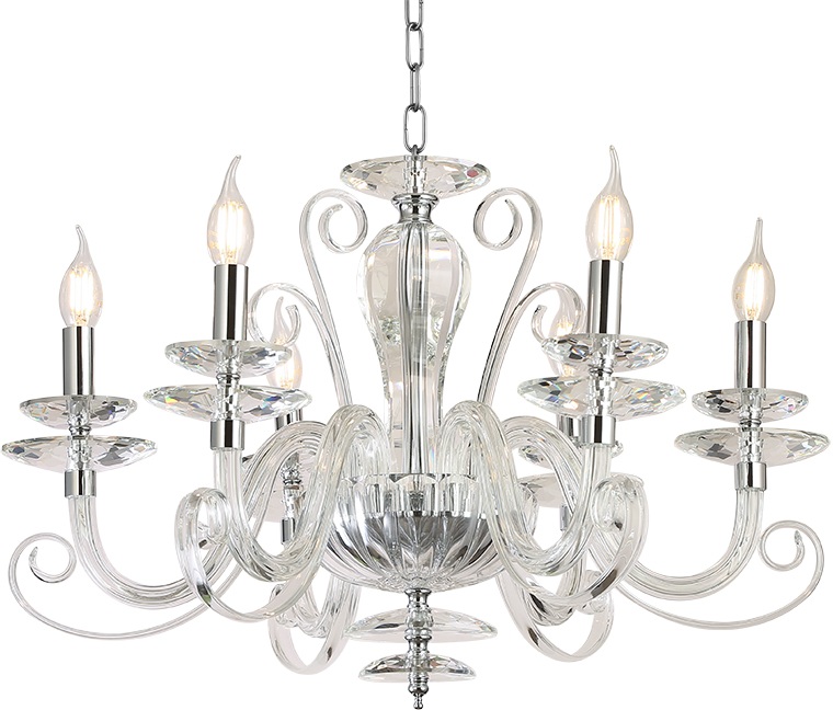 Изображение товара Подвесная люстра Newport 8570 8576/C chrome для стильного освещения