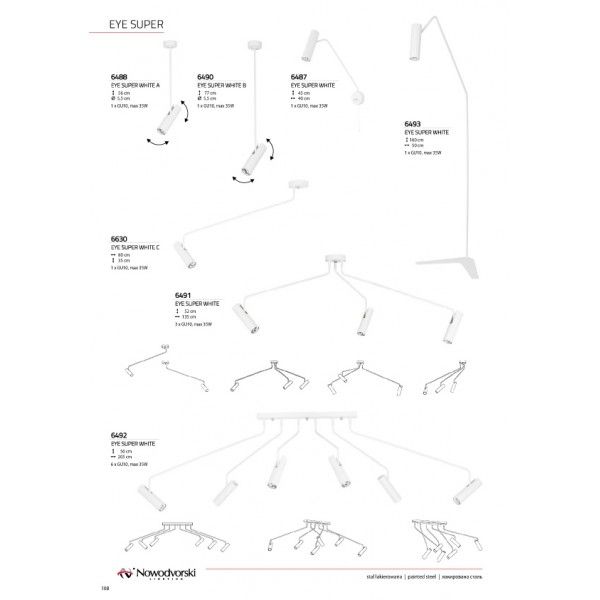 Изображение товара Изогнутый торшер для чтения Super Nowodvorski Eye 6493