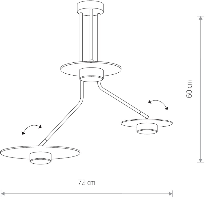 Изображение товара Потолочная люстра светодиодная Nowodvorski DISK 7644 стиль лофт