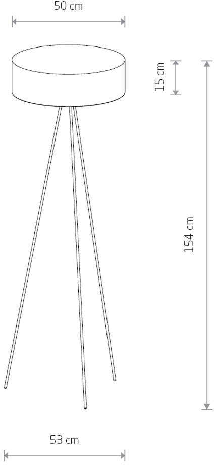 Изображение товара Торшер светодиодный с выключателем на треноге Nowodvorski Cadilac 8190