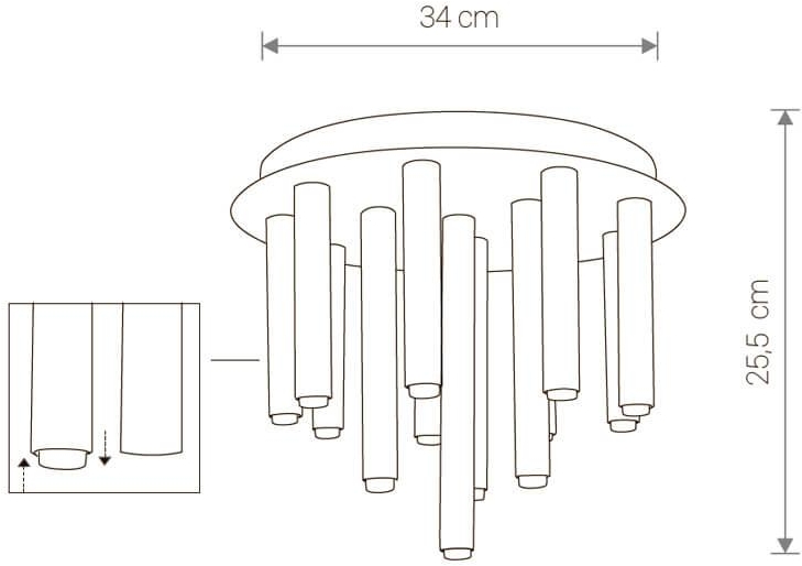 Изображение товара Потолочная люстра светодиодная Nowodvorski Stalactite 9054
