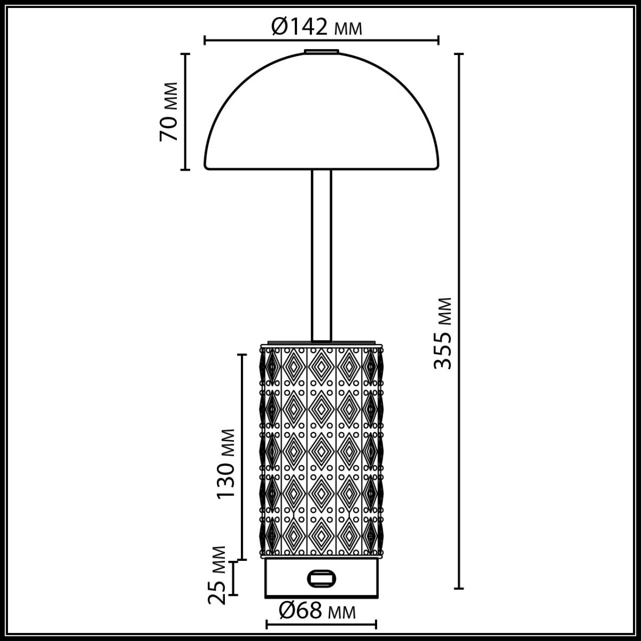 Изображение товара Настольная беспроводная LED лампа Odeon Light Lulu 5452/5TLA с регулировкой яркости