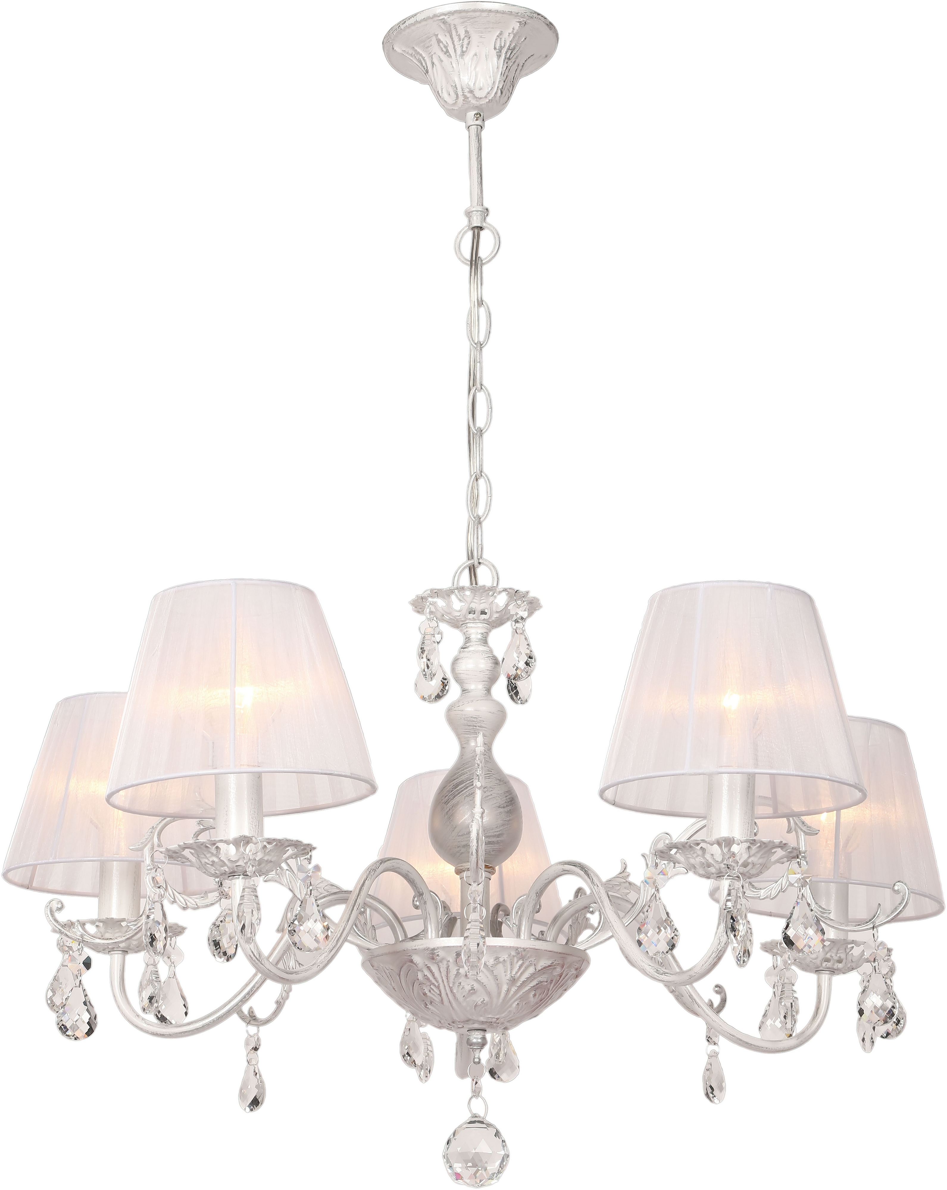 Изображение товара Подвесная хрустальная люстра Omnilux Bantine OML-53213-05 классика на 5 ламп