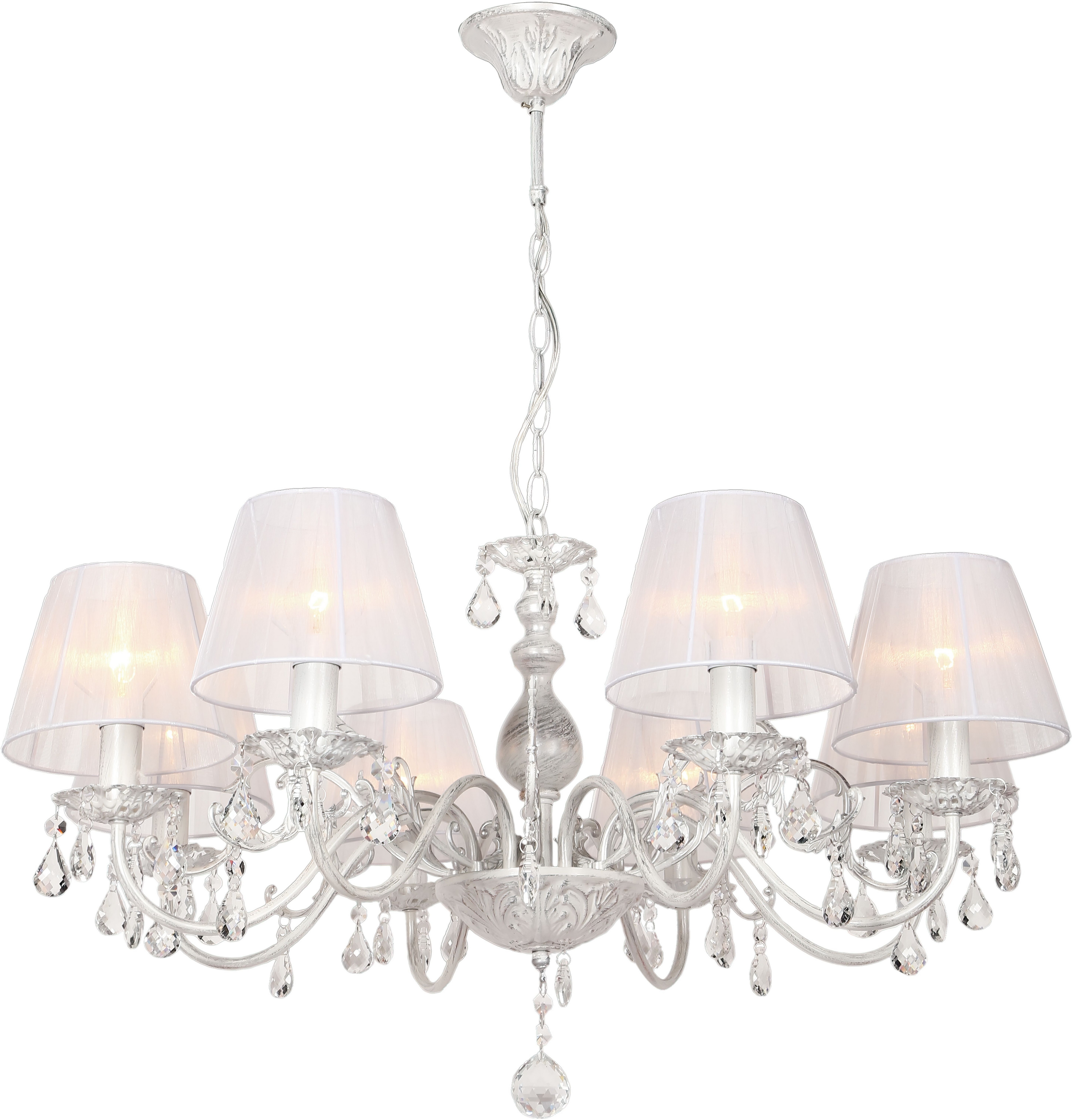 Изображение товара Подвесная люстра хрустальная Omnilux Bantine OML-53213-08 с подвесками