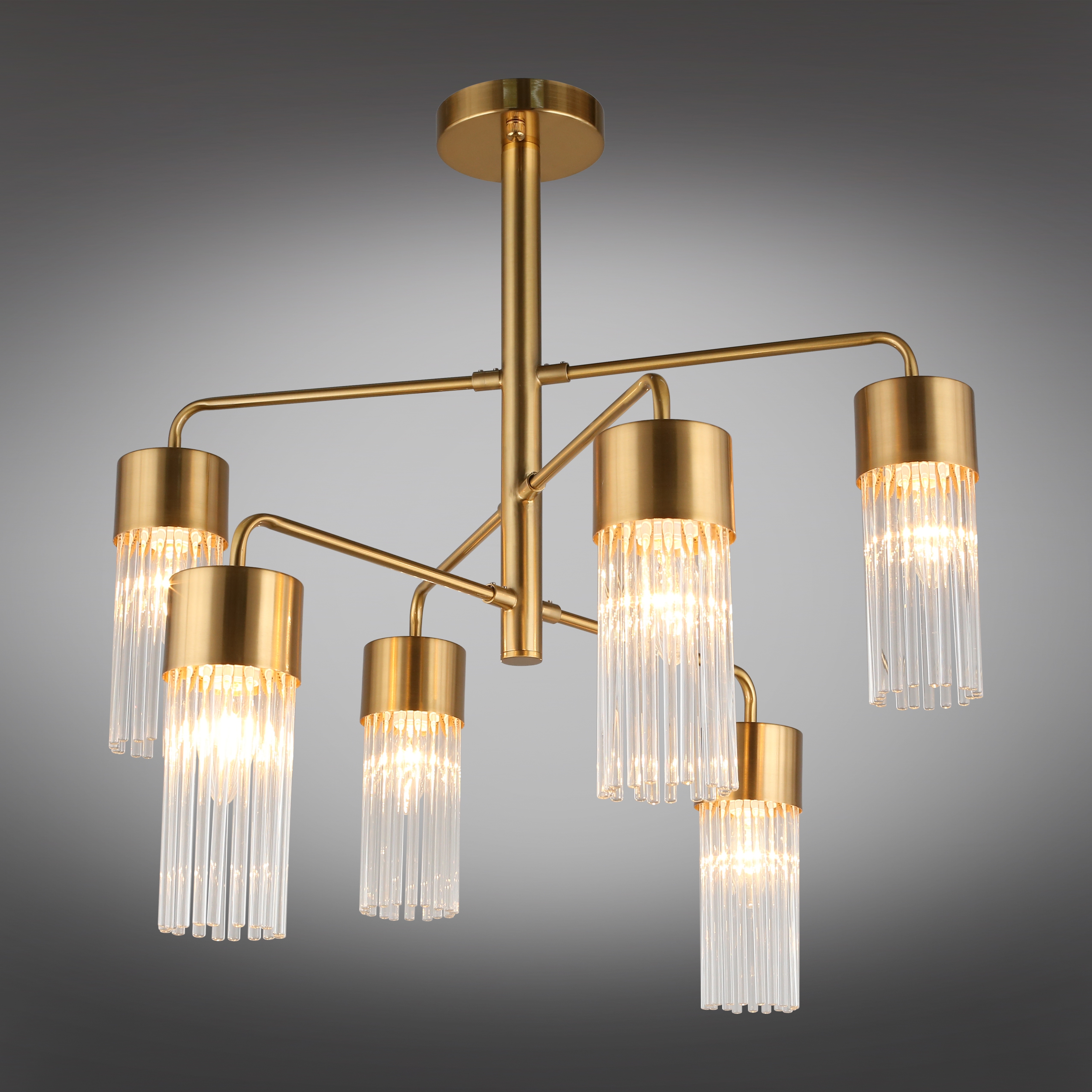 Изображение товара Люстра потолочная на штанге Omnilux Cesana OML-67107-06 стиль модерн из Италии