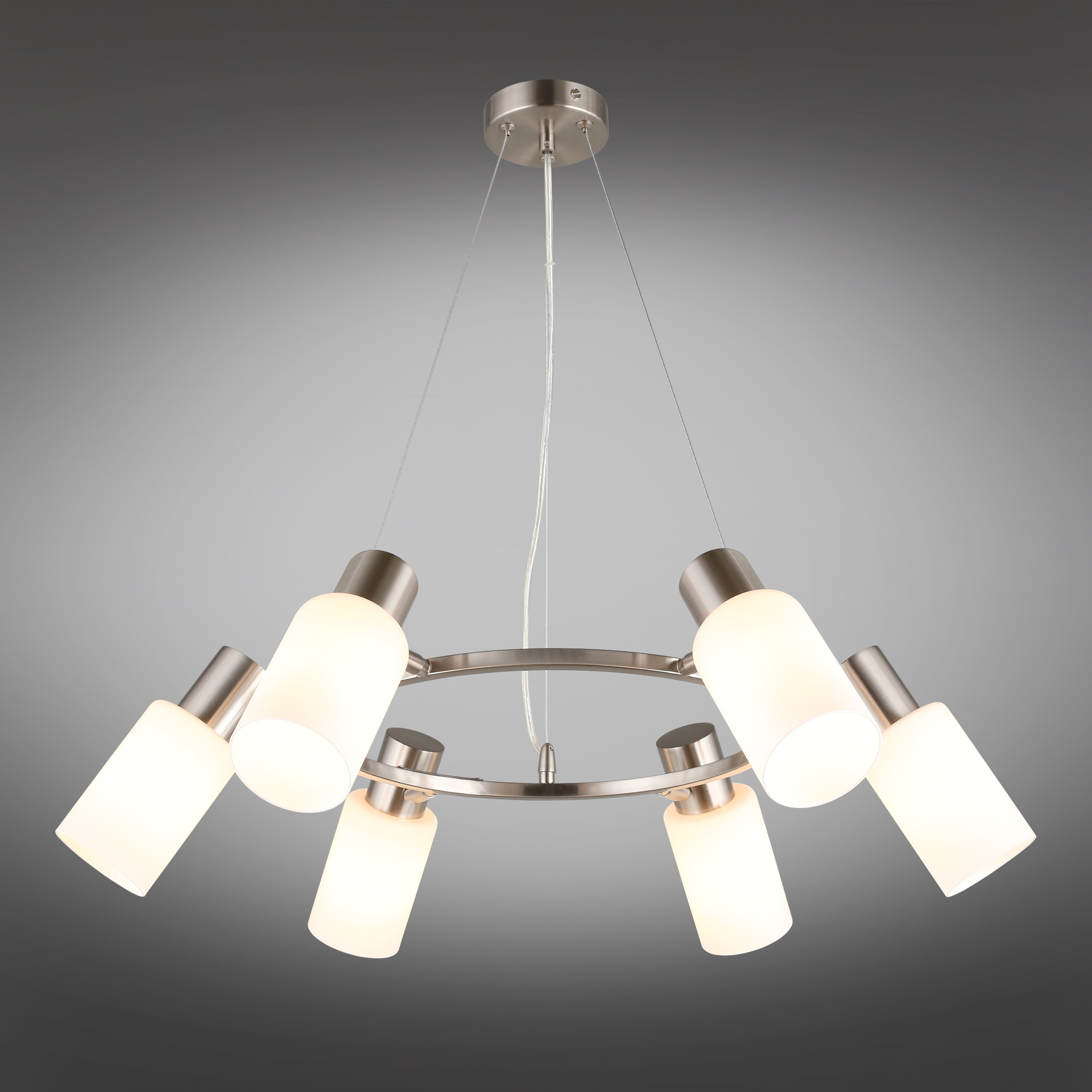 Изображение товара Подвесная люстра Omnilux Ales OML-69113-06 стиль модерн диаметр 72 см 6 плафонов