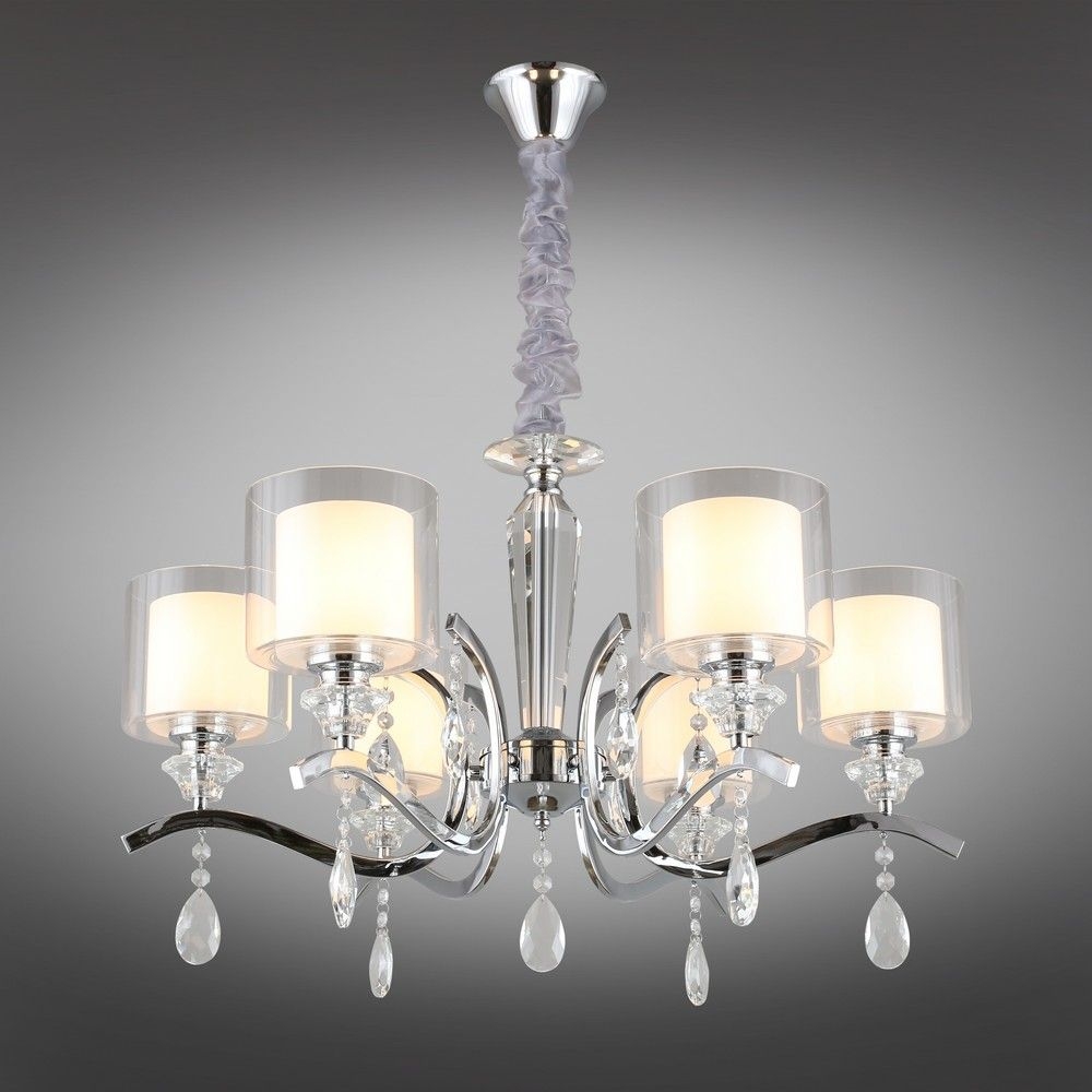 Изображение товара Подвесная люстра хрустальная Bollate Omnilux OML-70903-06 6 ламп модерн