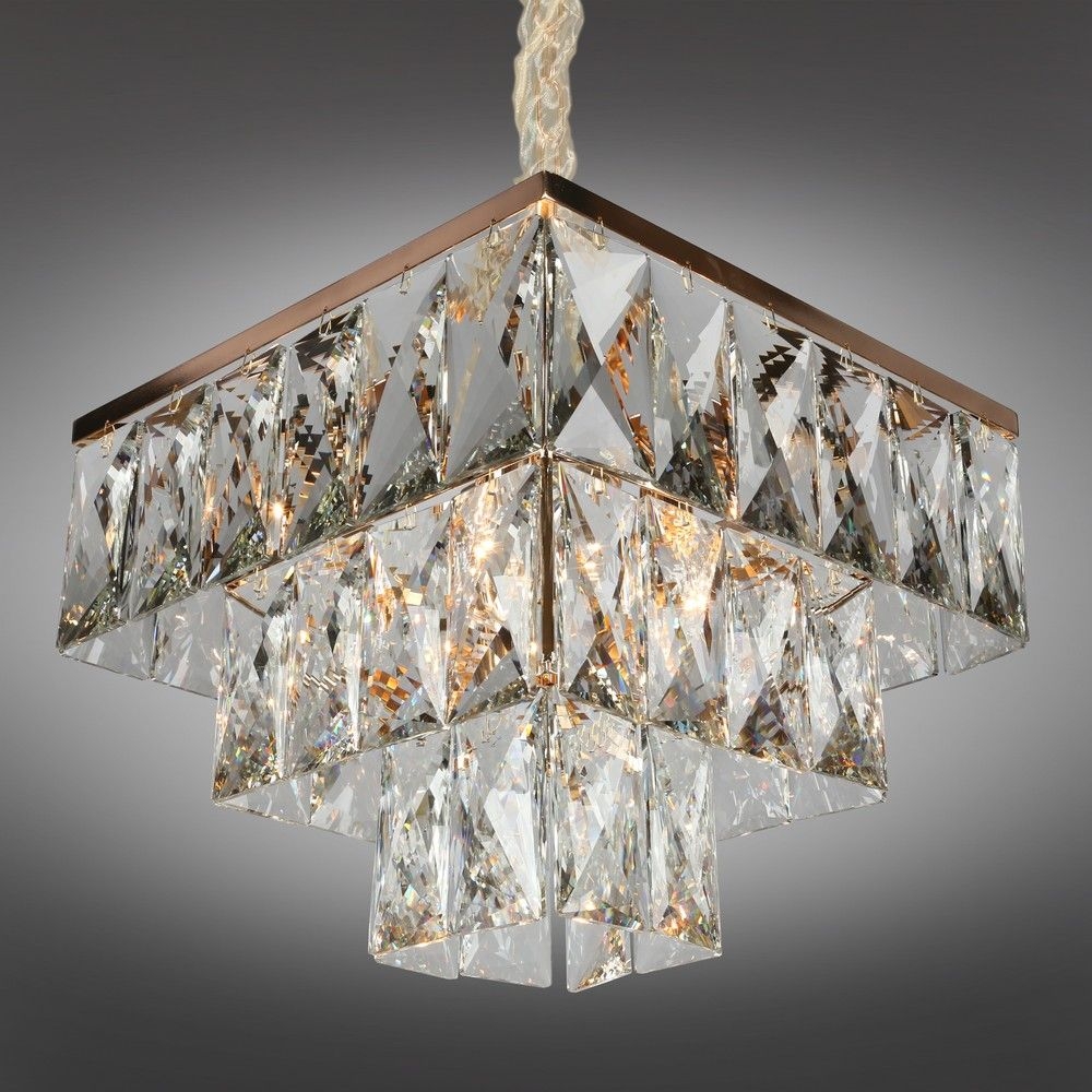 Изображение товара Подвесная люстра хрустальная Omnilux 726 OML-72603-06 6 ламп классика премиум