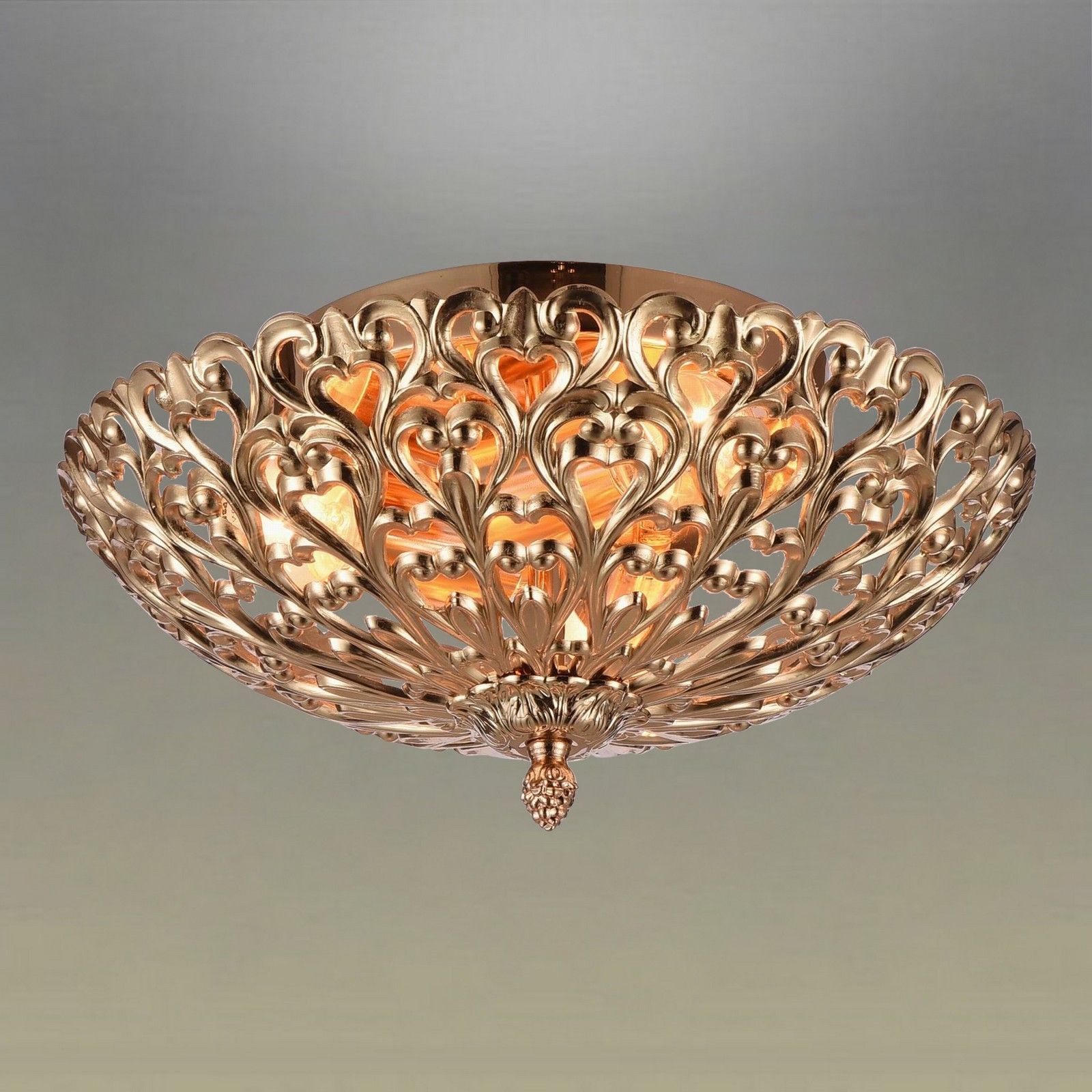 Изображение товара Потолочная люстра Omnilux Cipollone OML-75907-02 стиль арт-деко Восточный этнический золото