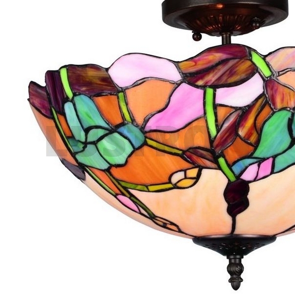 Изображение товара Потолочная люстра Omnilux Belmonte OML-80907-03 стиль тиффани 3хE27 180Вт