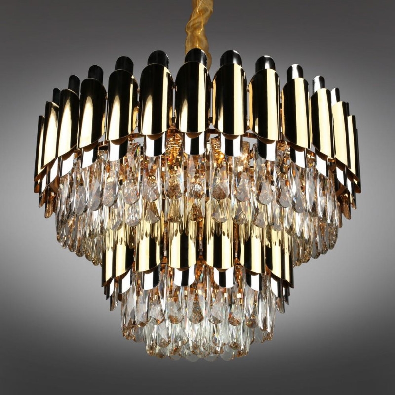 Изображение товара Люстра подвесная шириной 60 см хрустальная Omnilux 814 OML-81403-13