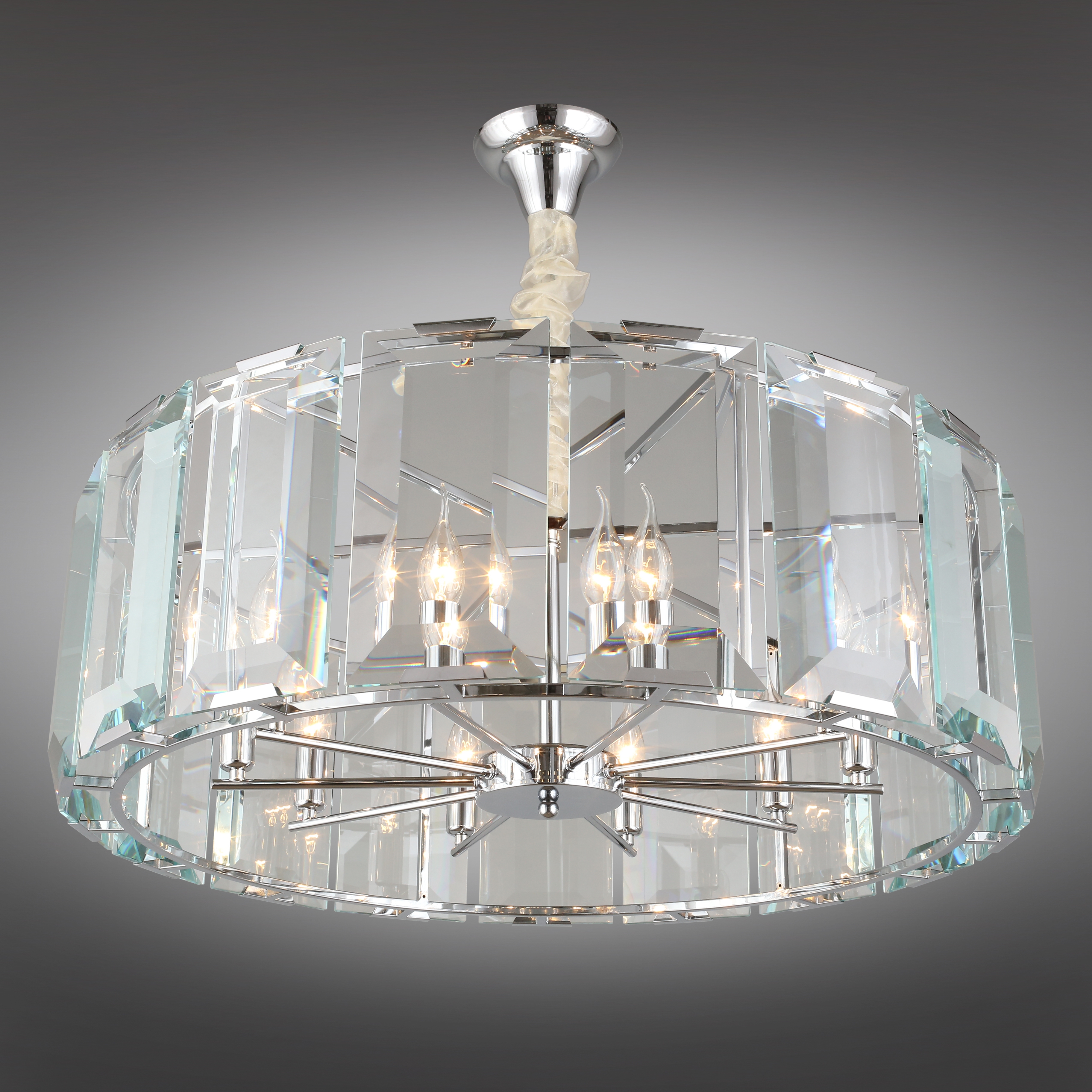 Изображение товара Подвесная хрустальная люстра Omnilux Noventa OML-81513-10 в классическом стиле