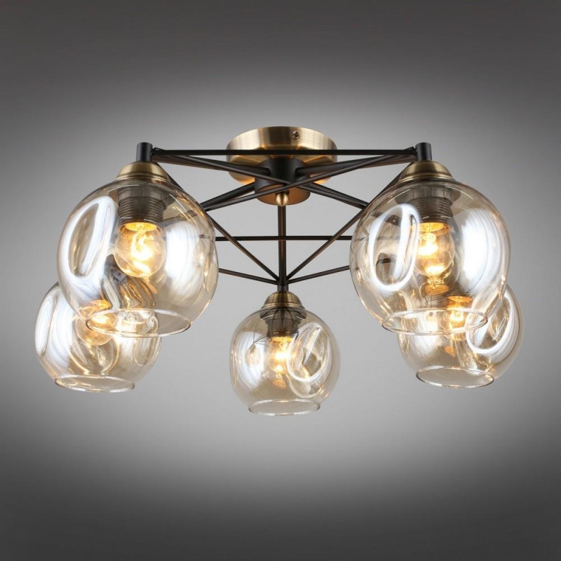 Изображение товара Потолочная люстра Omnilux 935 OML-93507-05 шарики современный стиль