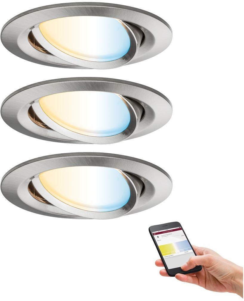 Встраиваемый светодиодный светильник Zigbee Plus (комплект 3 шт.) Paulmann  LED Nova 92962 купить выгодно в интернет-магазине Лю.ру - Доставка в  Москве, по России