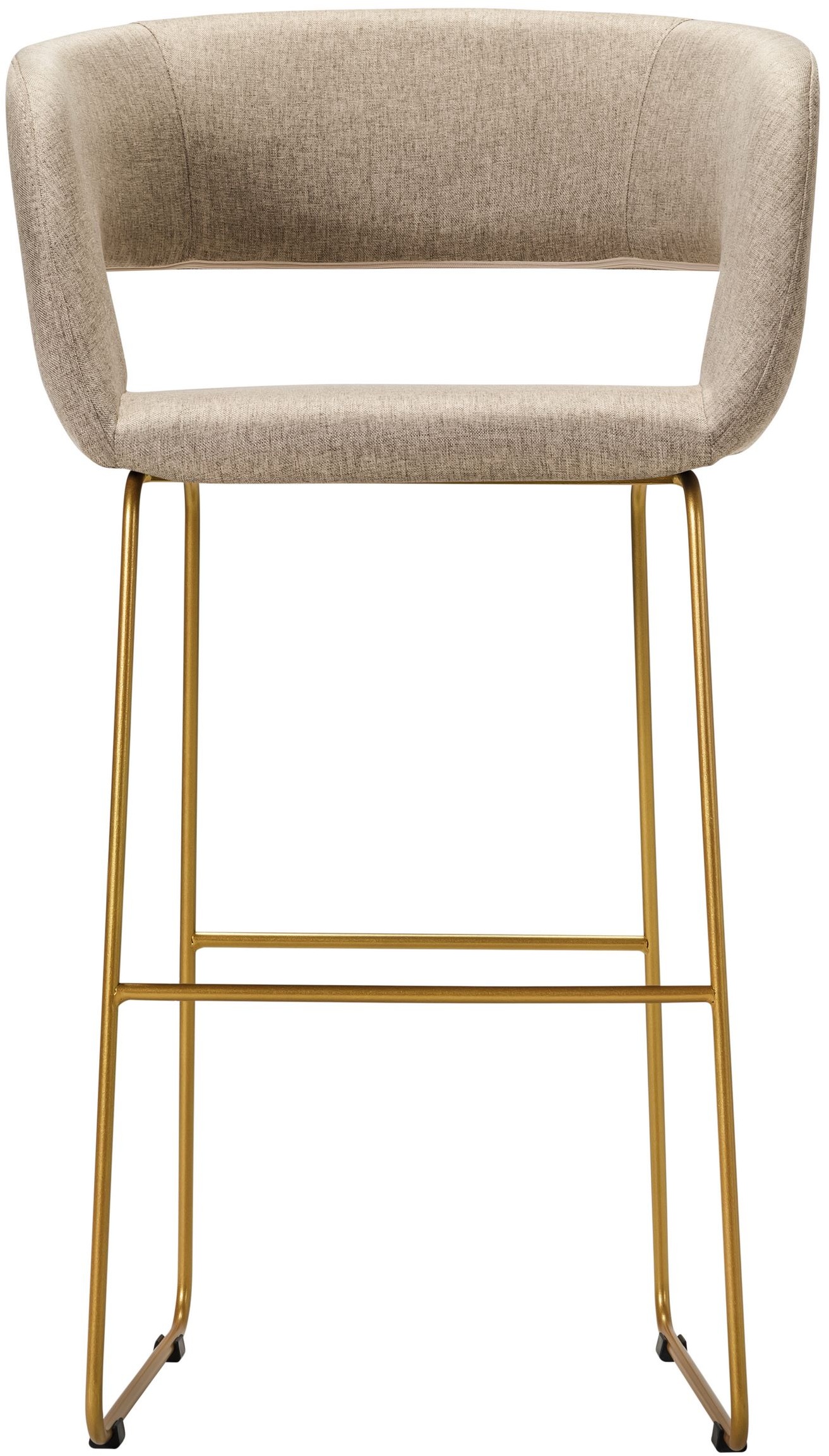 Изображение товара Стильный барный стул R-Home арт.410231102h_Beige_золото_БАР из металла и ткани