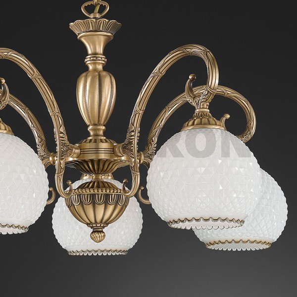 Изображение товара Подвесная люстра L.8400/5 Reccagni Angelo 5 ламп классика бронза