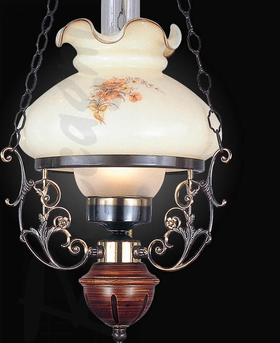 Изображение товара Подвесная люстра под старину в виде керосиновой лампы Reccagni Angelo L 2400 M