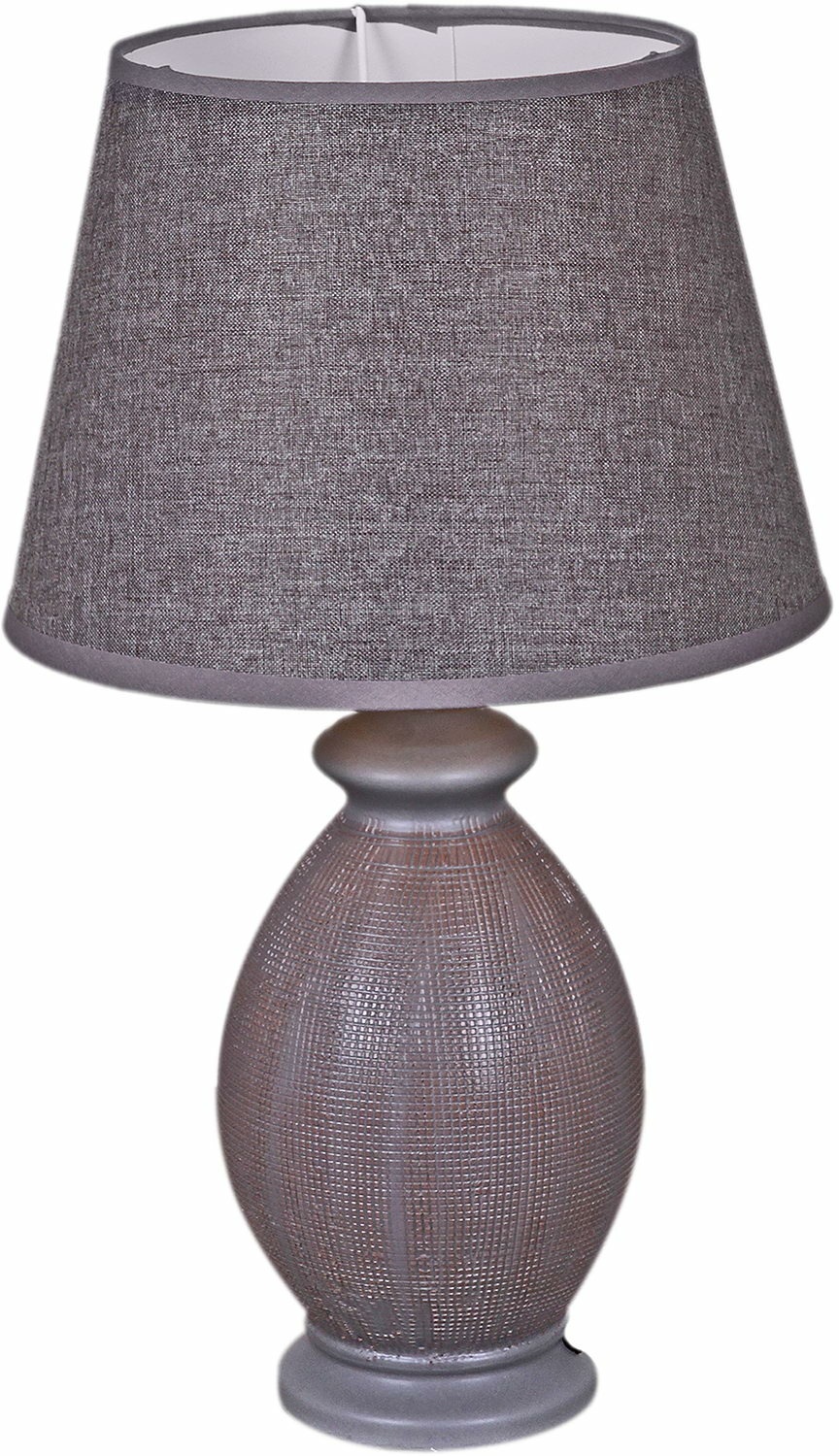 Изображение товара Настольная лампа Reluce 01775-0.7-01 стиль модерн керамика текстиль серый