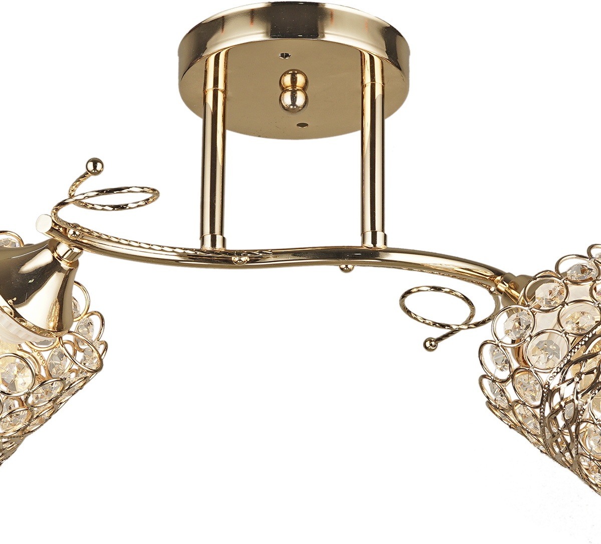 Изображение товара Потолочная люстра на штанге Reluce 04481-0.3-02 FGD стиль модерн с хрусталем и металлом