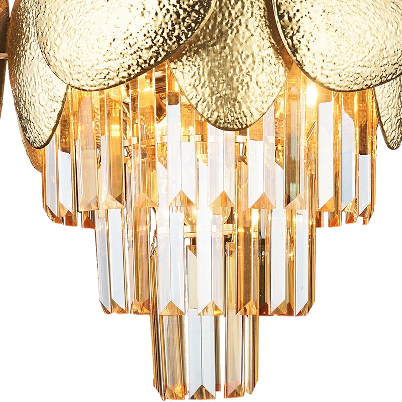 Изображение товара Потолочная люстра Reluce 01976-0.3-5+4 стиль Арт-Деко с кристаллом и LED лампами