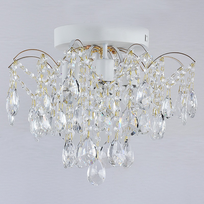 Изображение товара Потолочная люстра Reluce 04039-0.3-04 WH+GOLD PN хрустальная