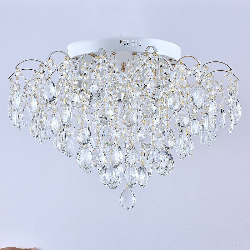 Изображение товара Потолочная люстра хрустальная Reluce 04039-0.3-07 WH+GOLD PN