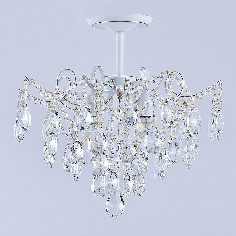 Изображение товара Потолочная люстра хрустальная на штанге Reluce 04058-0.3-04 WH+GOLD PN