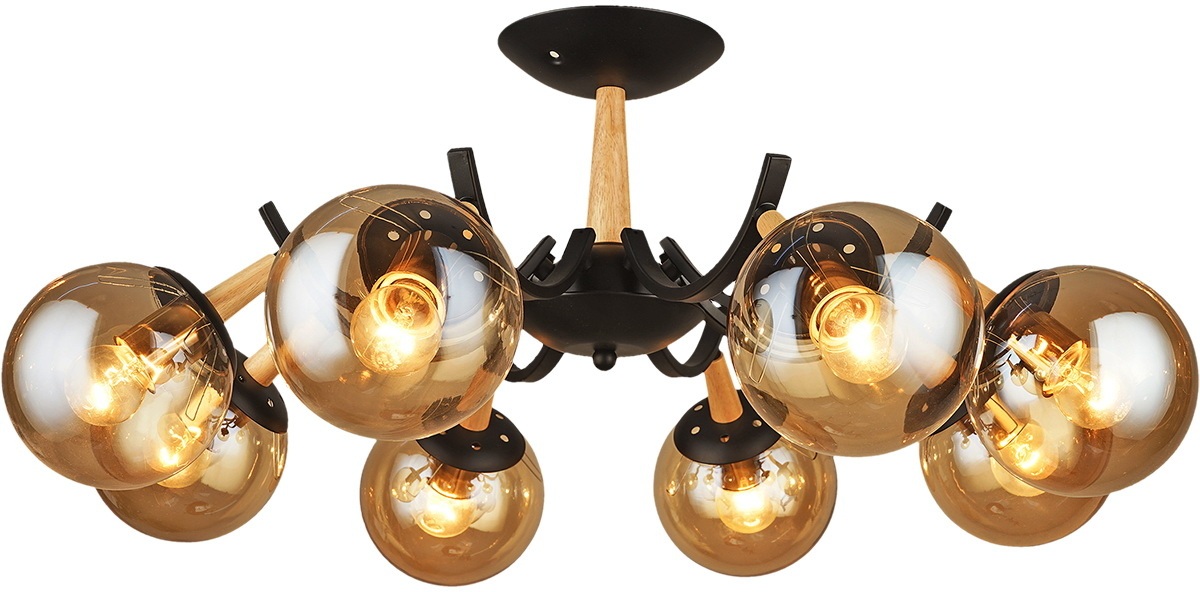 Изображение товара Потолочная люстра на штанге Reluce 04512-0.3-08 в форме шара