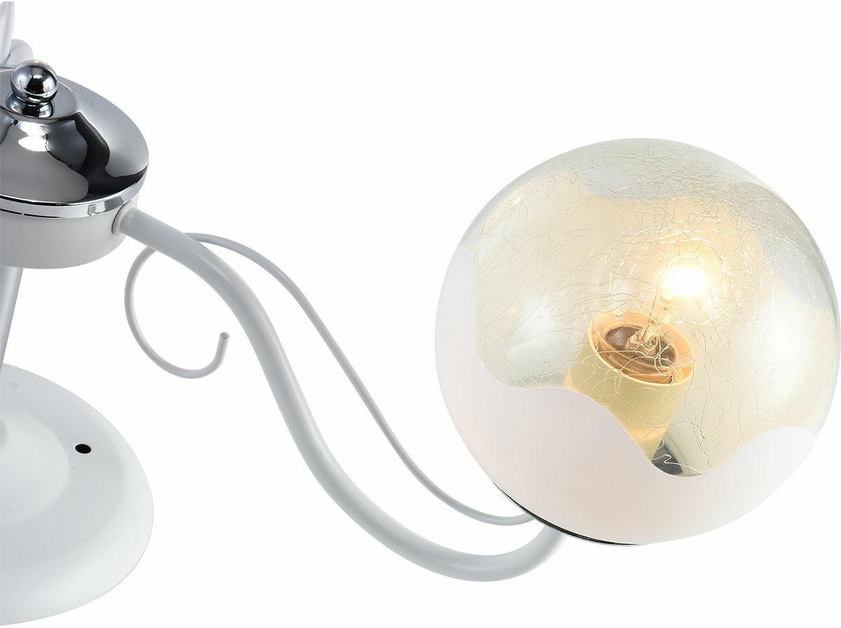 Изображение товара Потолочная люстра Reluce 01326-0.3-03 WH+CR в форме шара